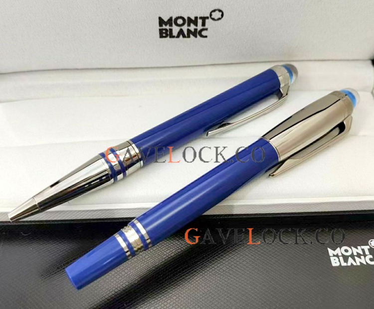 Montblanc Starwalker Blue Planet Doué Rollerball or Ballpoint Precious Resin